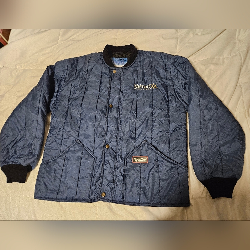 SOLD! RefrigiWear Men's Cooler Wear Insulated Full-Zip Jacket Walmart Logo